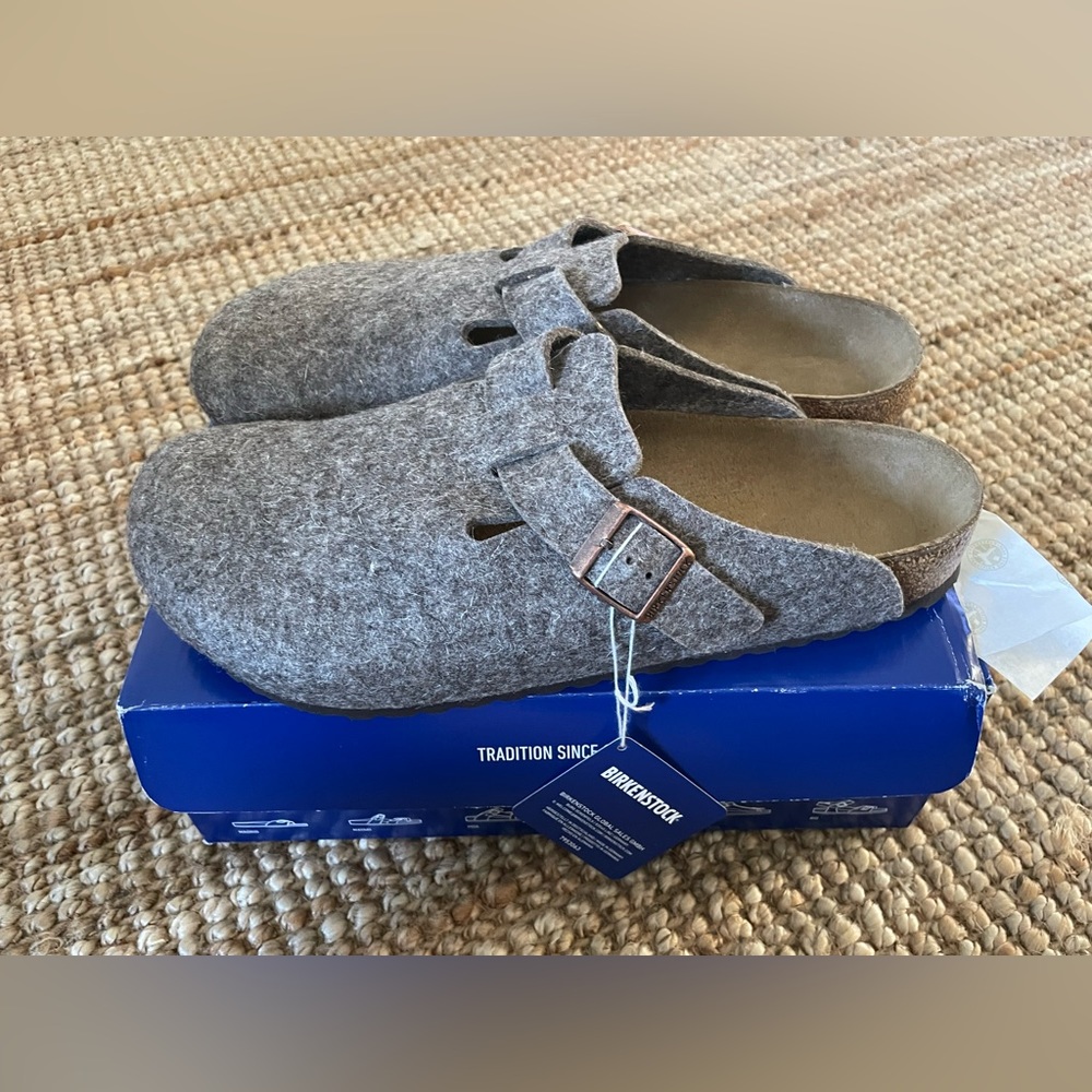 BIRKENSTOCK BOSTON 45 MENS (12US) NEW COCOA